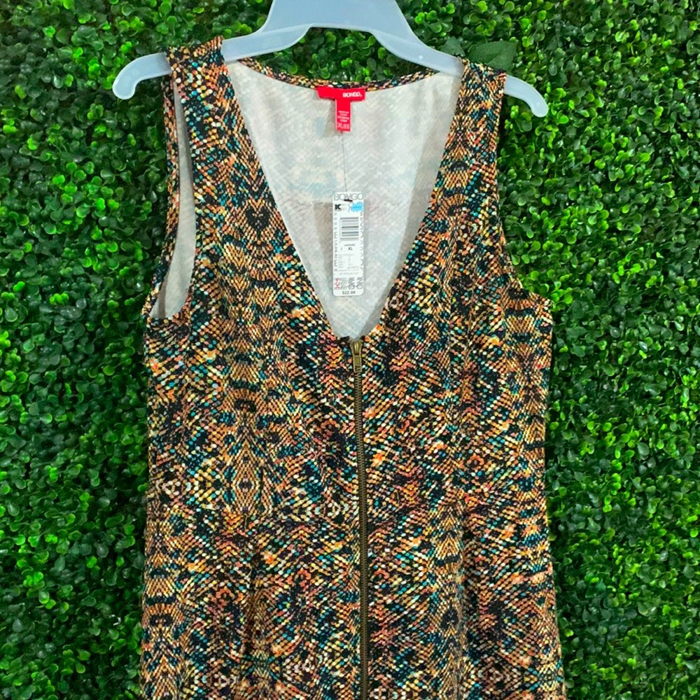 Two piece Skirt set w/ multi colored shirt